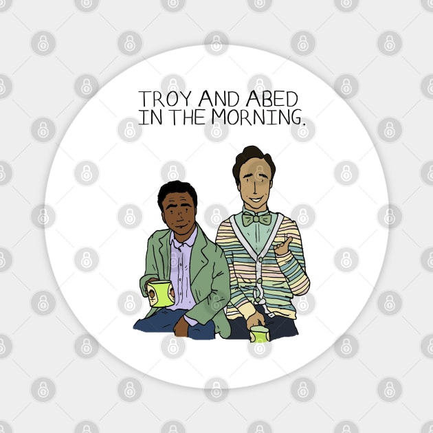 Troy and Abed in the Morning Magnet by JennyGreneIllustration